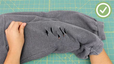 how to cut oversized sweatshirt